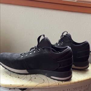 Geox Respira Suede Black Sneakers Modern Streamlined Design